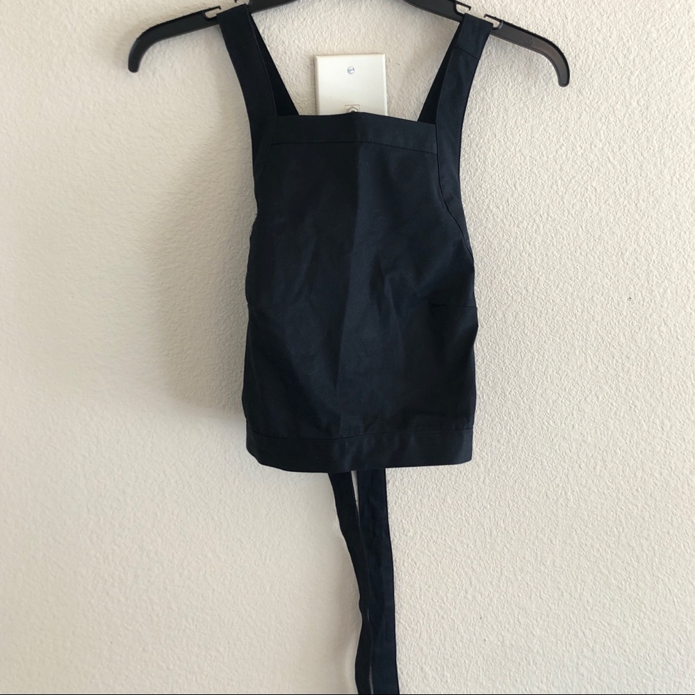 Backless tie back crop top